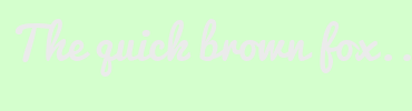 Image with Font Color EBEBEB and Background Color D4FFCD